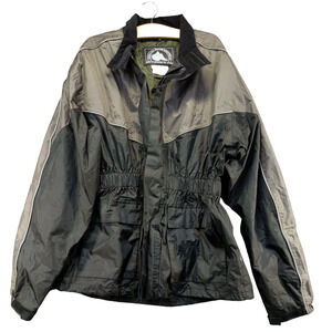 Himalaya Motor Bike Wear Mens Waterproof Jacket Black L Long Sleeve Stretch